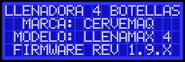 Pantalla de inicio del equipo